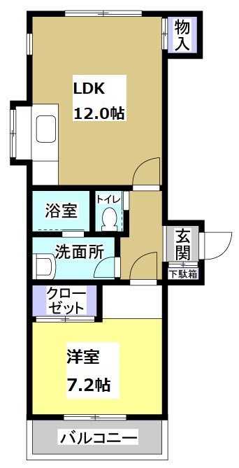 ホリホックイン萩丘 間取り図