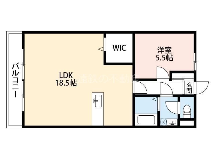 コンフォール蜆塚 間取り図