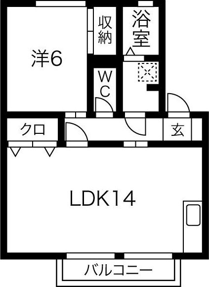 スカイハイツE 間取り図