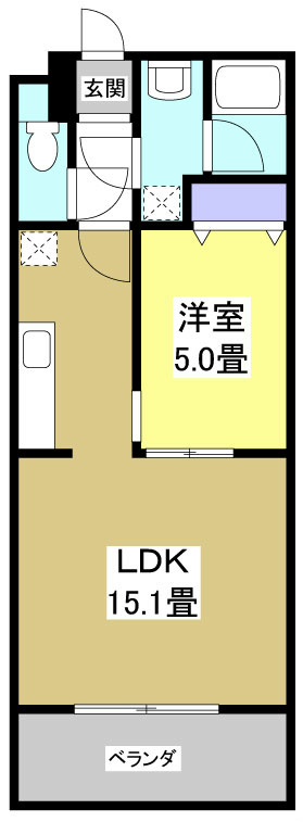 Aiuola Palais（アイウォーラパレ） 間取り図