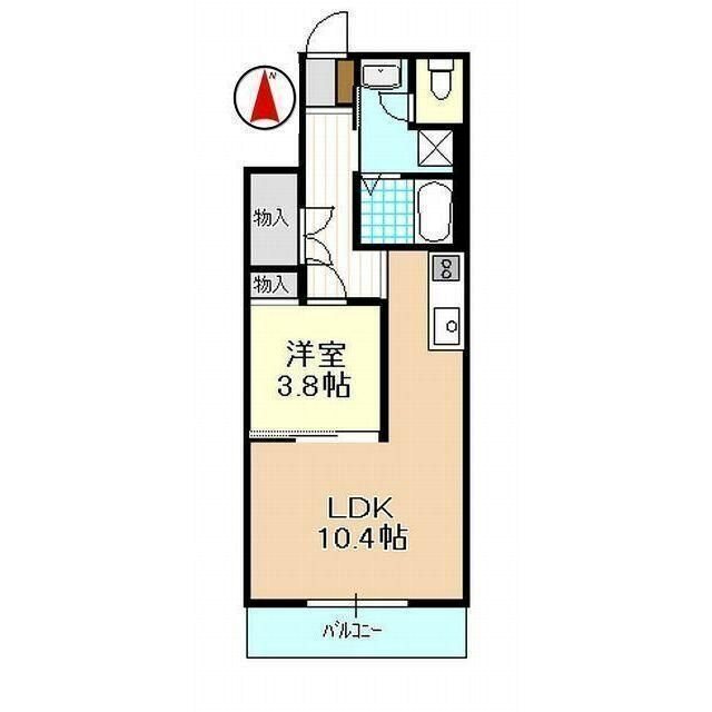 バルカロール 103号室 間取り