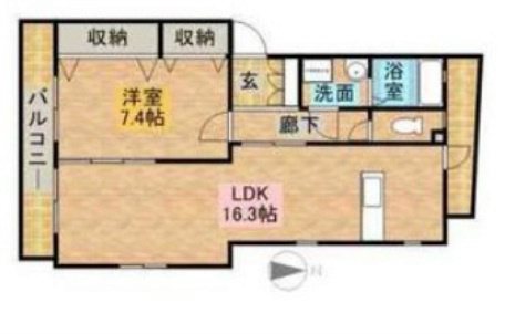 ブルーメ佐鳴台 102号室 間取り