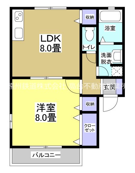 タウンコートB 間取り図