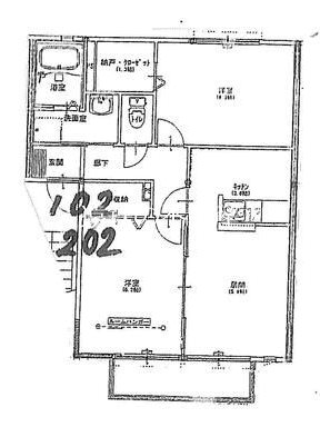 グランシャリオⅢ 202号室 間取り