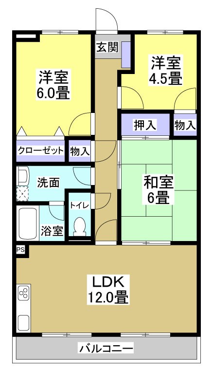 陽香マンション 間取り図