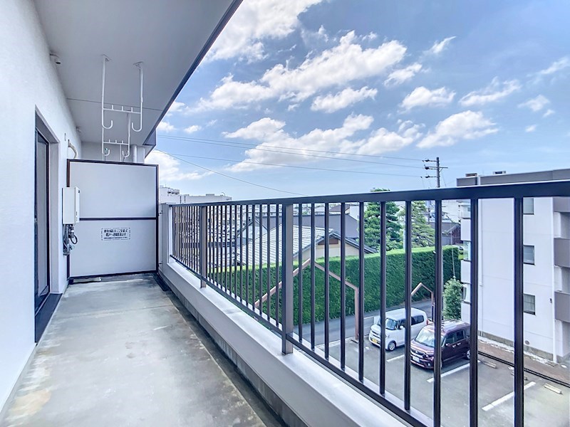 明開ハイツB ベランダ