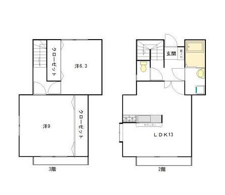 ブルーム 203号室 間取り