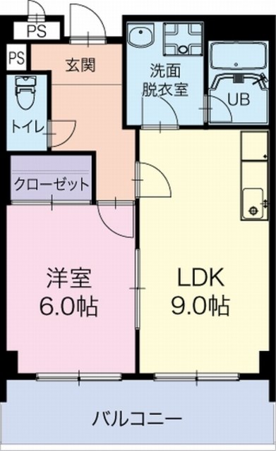 Limpia垂木 105号室 間取り