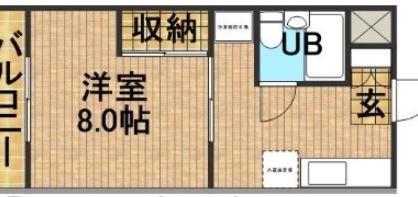 リバーハイツ今之浦Ⅰ 間取り図