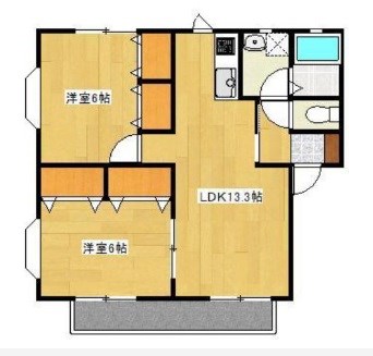 ティエドIIO A 間取り