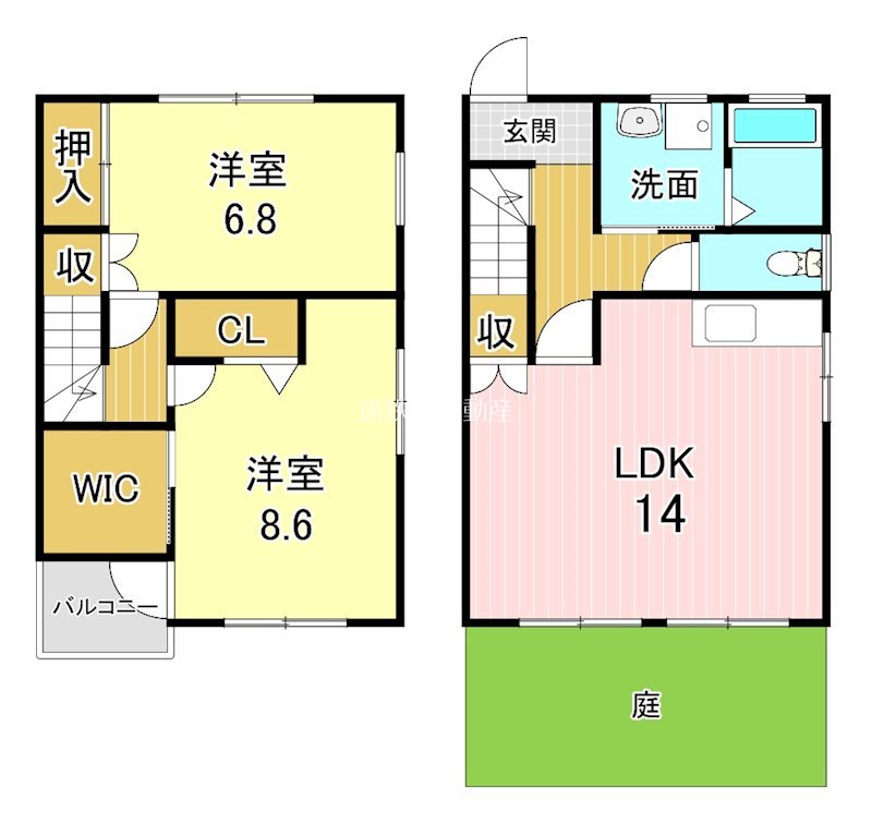 アロッジオ B-1号室 間取り