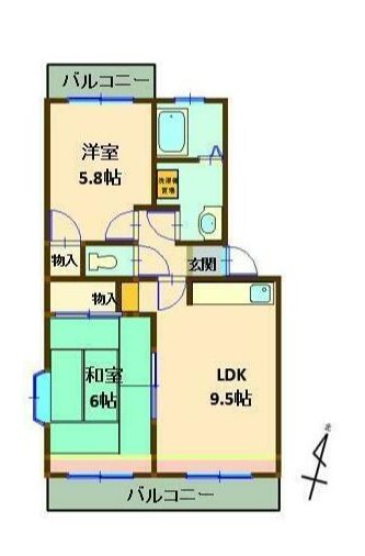 ヴィラツインリーフ 間取り図