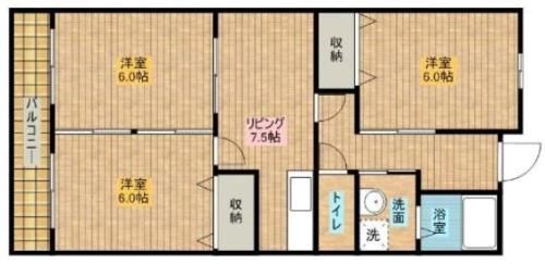 セントラルマンションⅡ 402号室 間取り