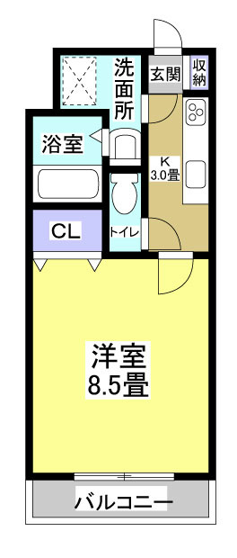 グリンデル　ワルト 105号室 間取り