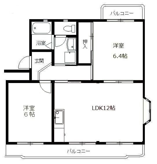 ハイフォレスト 201号室 間取り