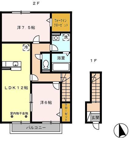 ルミエール20　Ａ 間取り図