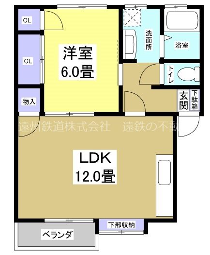 ハイツボヌール 間取り図