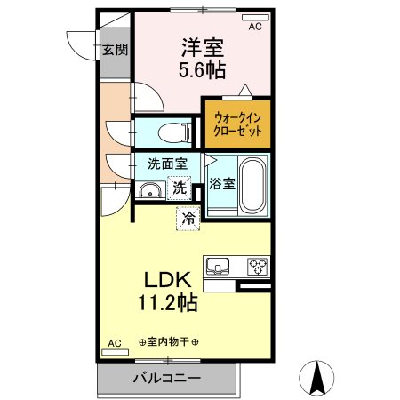 カーサ・ディ・ピーノ 101号室 間取り