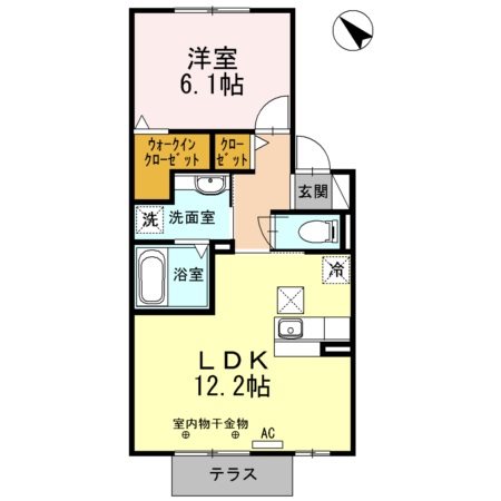 メゾン・オリーブ 105号室 間取り