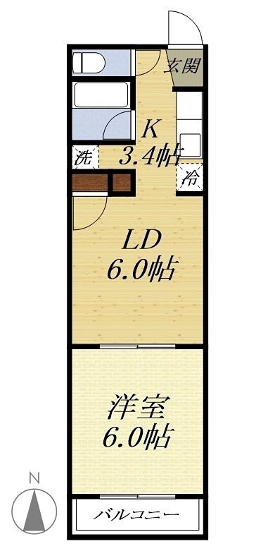パステルグリーン 間取り