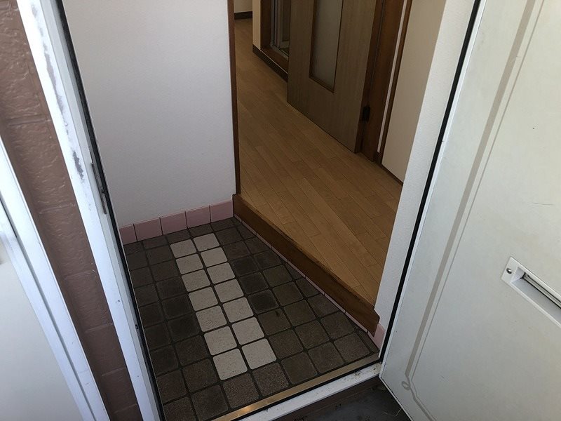 パステルグリーン 玄関