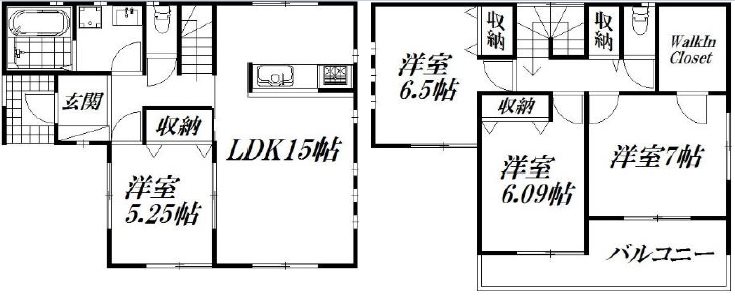 上島戸建賃貸住宅 間取り