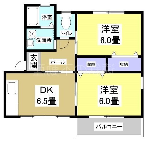 ハイツプラム 202号室 間取り