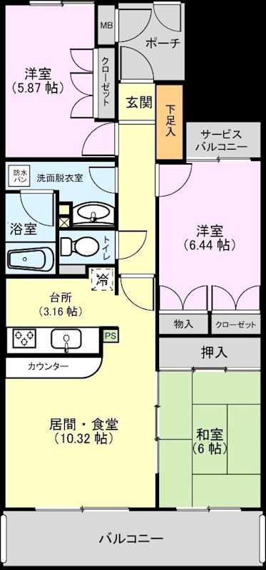 ブライティ広沢 間取り
