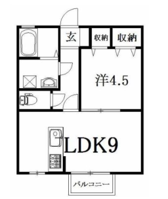 アービル篠原A 間取り図