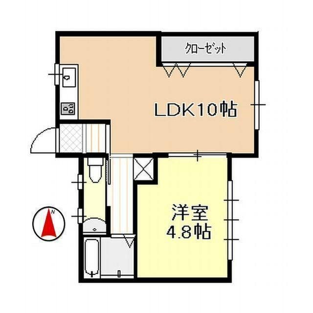 コーポイマダ 102号室 間取り