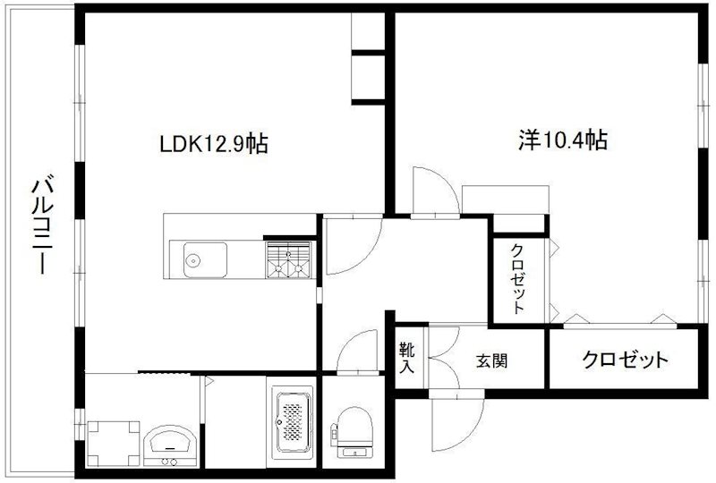 コーポラス高陽台 間取り図