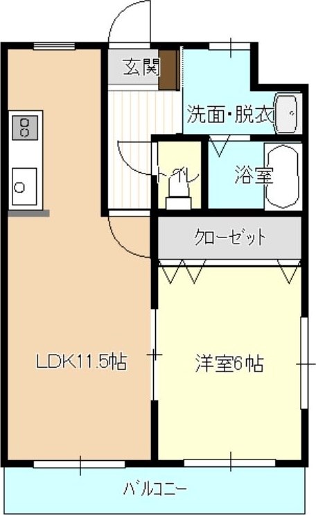エスペランサ 105号室 間取り
