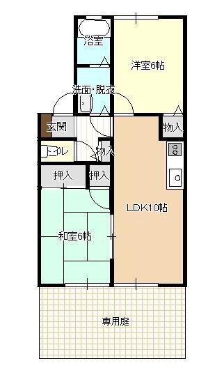 ハイカムール上島Ⅰ 間取り図