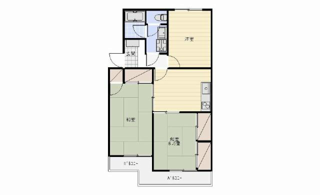 マンションブルースカイ 間取り図