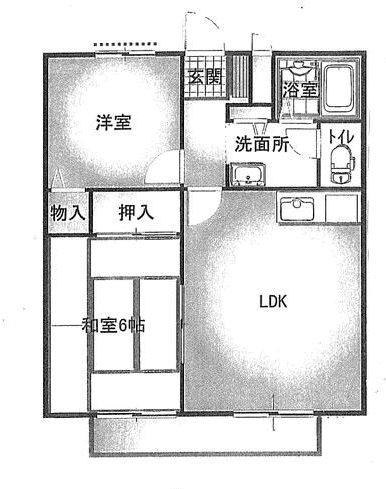 エスポワール平野A 間取り図