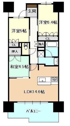 常盤町レジデンス 間取り図