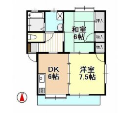 プチソフィアKAMO 103号室 間取り