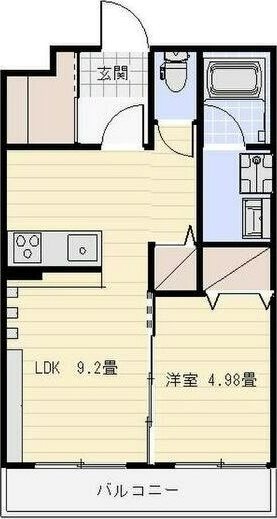 ランドスケイプ 203号室 間取り