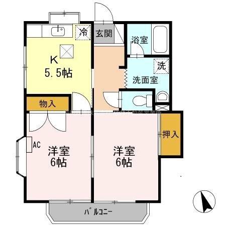 メゾンＫ　Ⅴ 間取り図