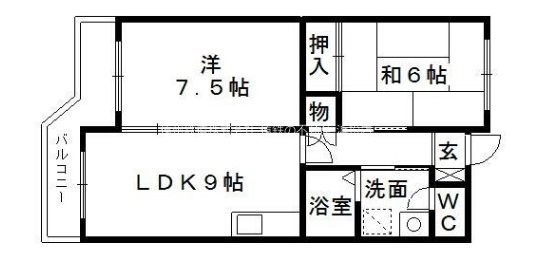 第6田畑ハイツ 間取り図