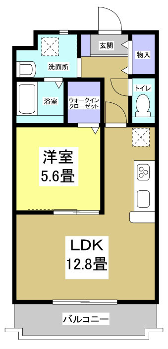 レフィナード 106号室 間取り