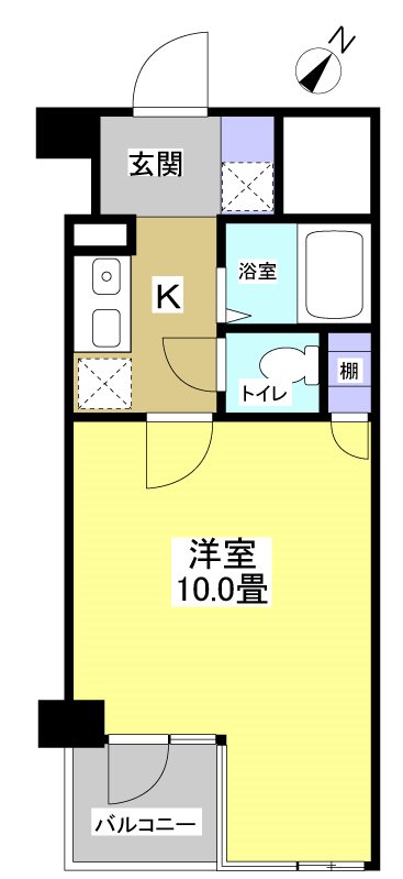 遠鉄ハイツ自校駅ビル 間取り図