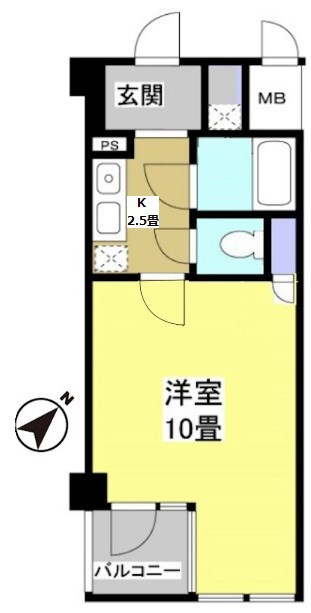 遠鉄ハイツ自校駅ビル 間取り図