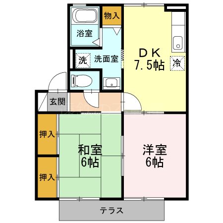 メルベーユ　B 間取り図