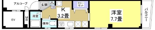 茜館 202号室 間取り