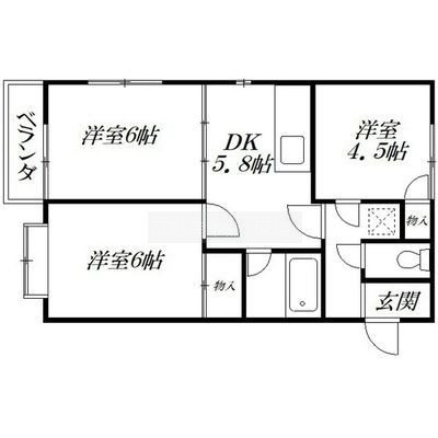ベルハイツ 205号室 間取り