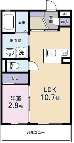 ボヌールイトウ 103号室 間取り