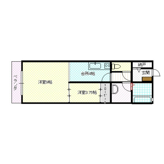 J・ROAD 201号室 間取り