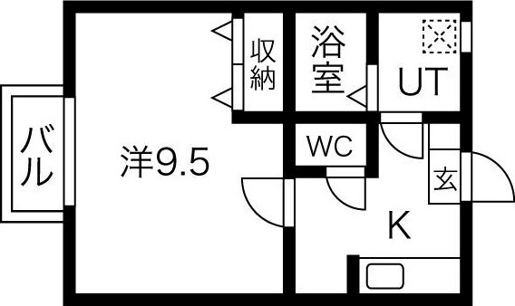 カズⅢ 202号室 間取り