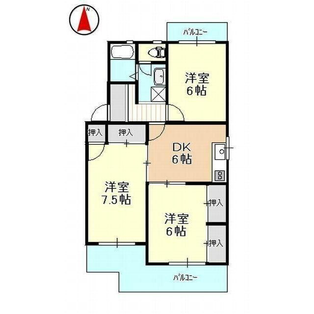 マンションハイネス 401号室 間取り